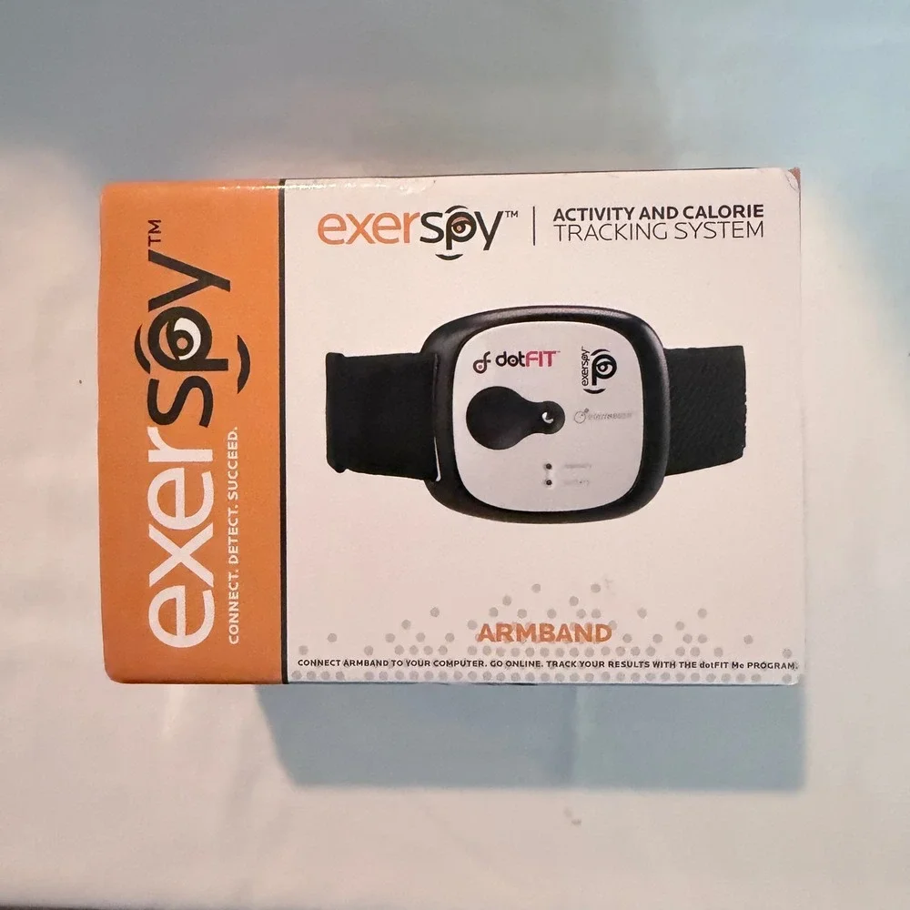 dotFIT‎ ExerSpy Activity Calorie Tracking System Armband Unisex Med Black White